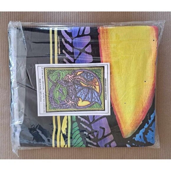 New Purple Blue Dragon Wings Tapestry Room Decor Wall Hanging GIFT Large Poster - Picture 5 of 5